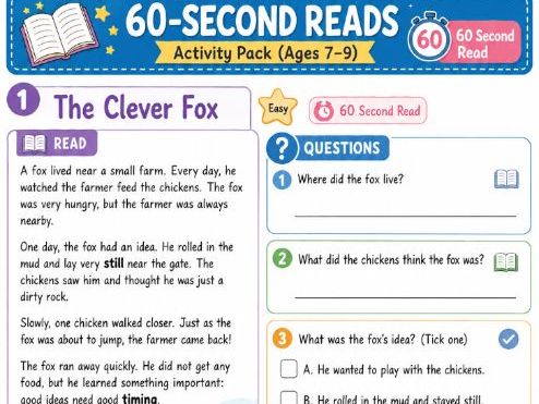60-Second Reads – KS2 Reading