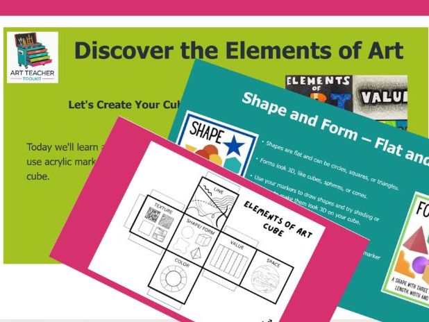 Y6-Y7 transition Elements of Art workshop - Fully Editable PPT