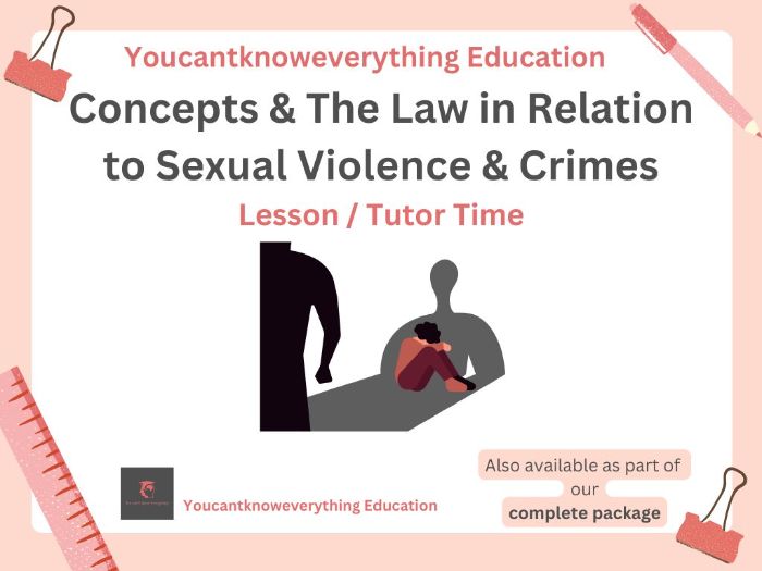 Sexual Violence - Concepts & Law Tutor Time
