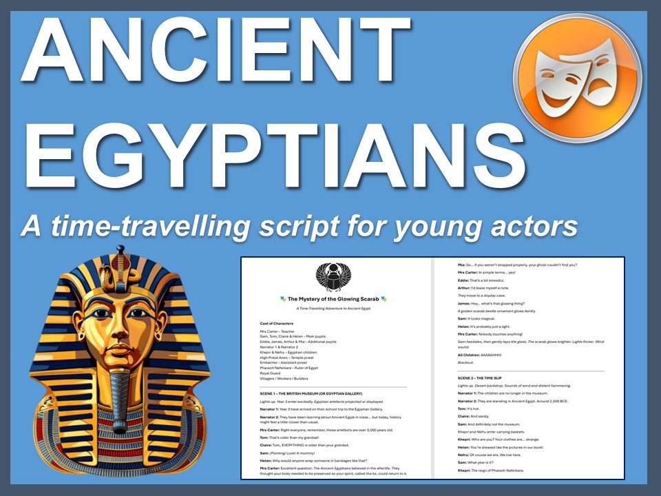 Ancient Egyptians: A time-travelling script for young actors