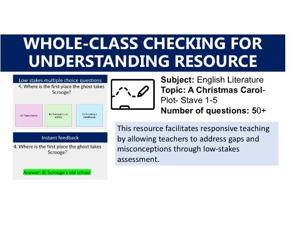 A Christmas Carol Plot Quiz