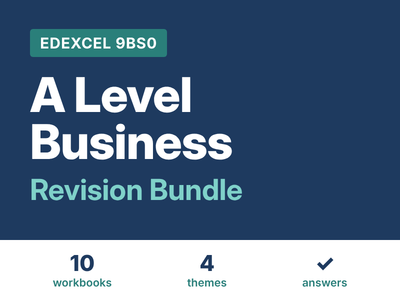 Edexcel A Level Business (9BS0) Revision Workbook Bundle: All 4 Themes, Exam Practice & Answers