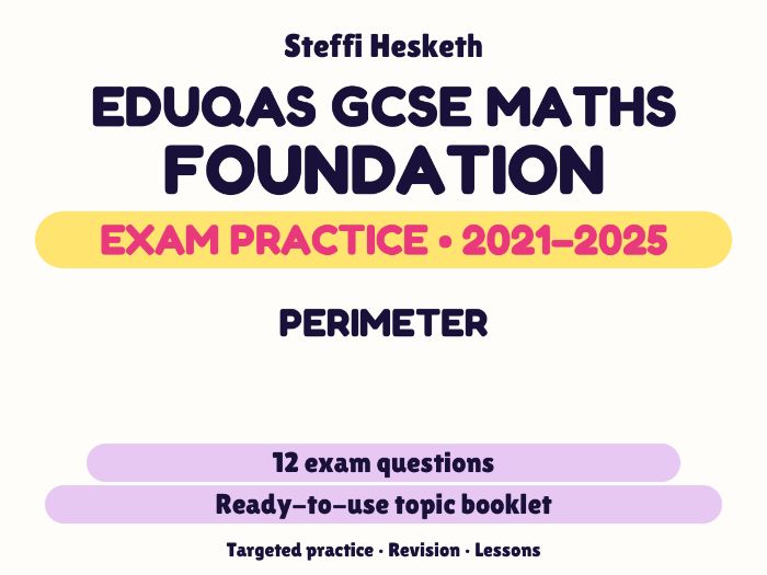 Eduqas GCSE Maths Foundation: Perimeter Exam Questions | 2021-2025