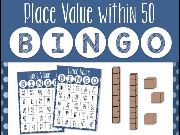 place value bingo game for powerpoint 2 digit numbers to 50 bingo powerpoint