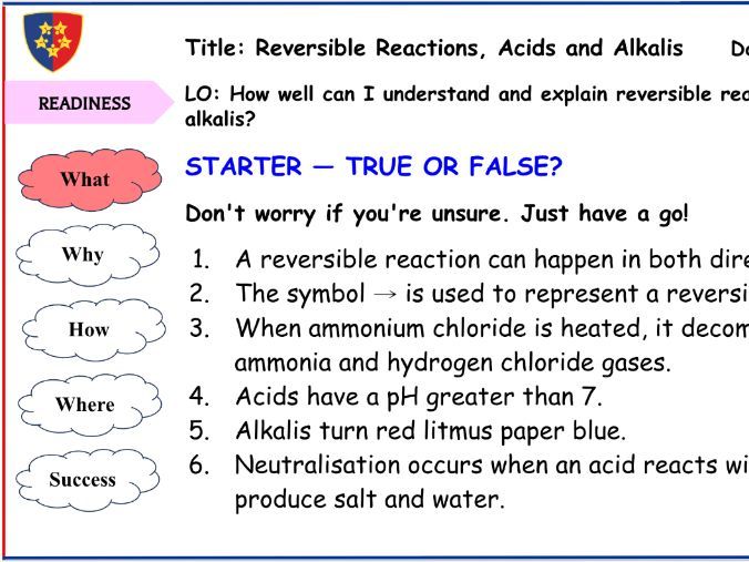 Reversible Reactions