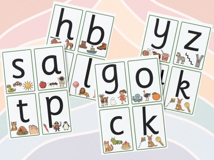 Phonics - Initial Sound Cards - Phase 2 & 3