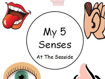 My 5 senses Writing  Frame