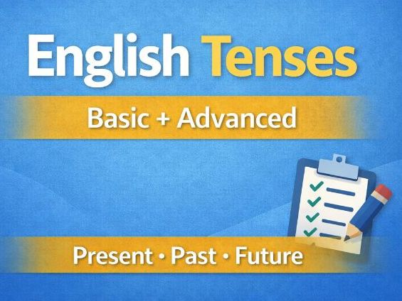 English Tenses – Complete Worksheet Pack (Overview + 12 Tenses)