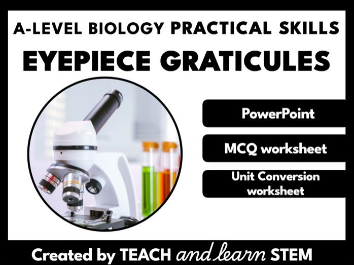 Eyepiece Graticule Powerpoint and MCQ Worksheet | A-level Biology Practical Skills