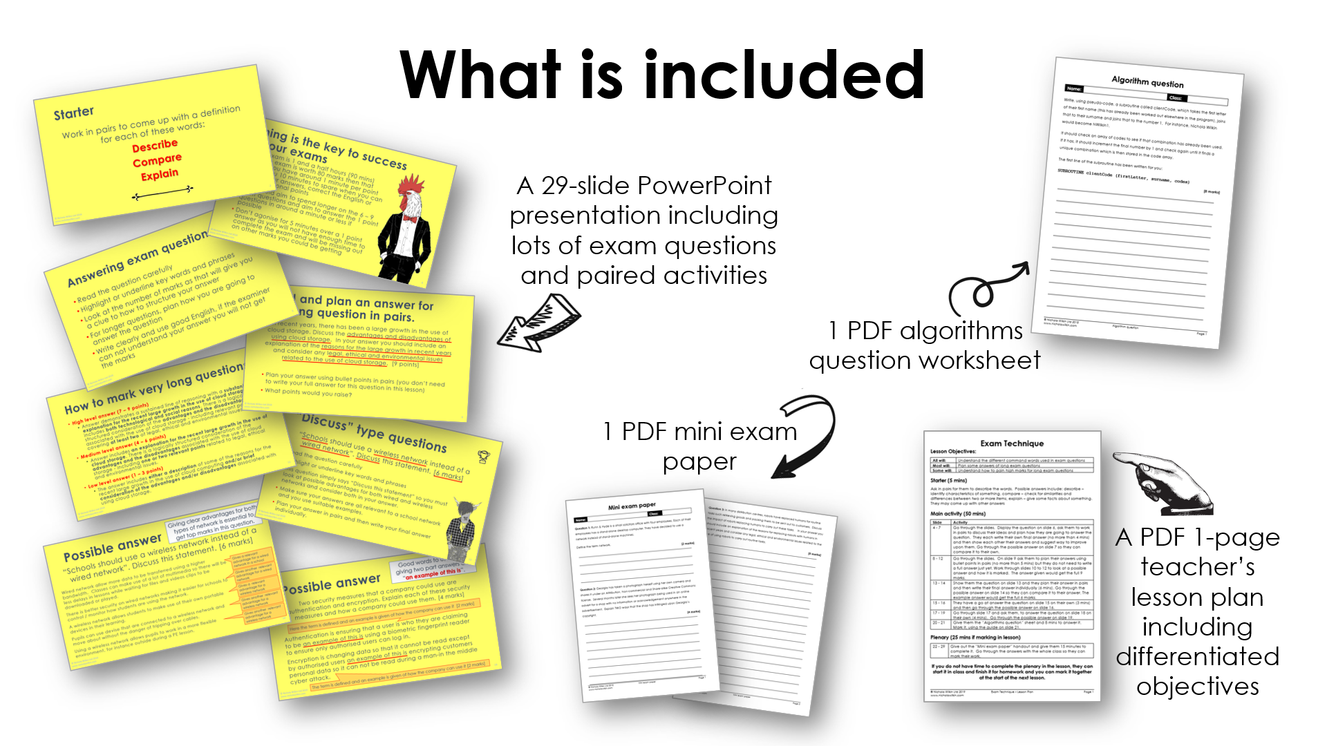 Exam Technique GCSE 91 Computer Science Revision Teaching Resources