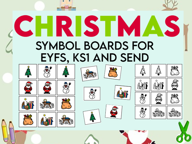 Christmas Symbol Board EYFS KS1 & SEND