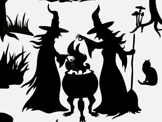 Witchtastic Cross Stitch Pattern Design For the Spooky Season Novelty Gothic Retro Spooky, Witches