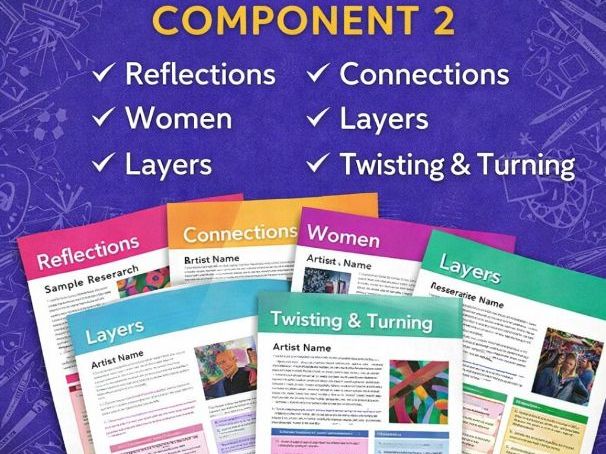 OCR Art and design 2026 component 2 resources.