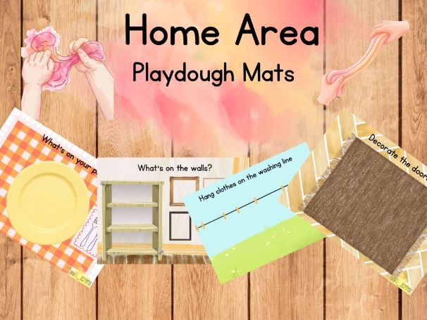 EYFS Playdough mats Home Area