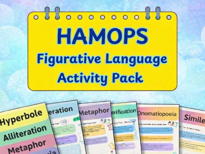 HAMOPS-Figurative Language-Activity Pack for HAMOPS-6 Worksheets