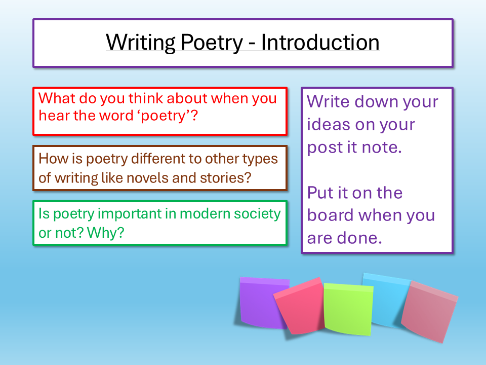 Writing Poetry Introduction
