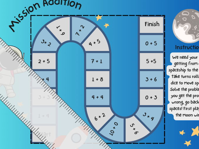 Mission addition maths game