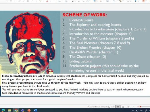 Frankenstein - Yr7/Yr8 abridged version