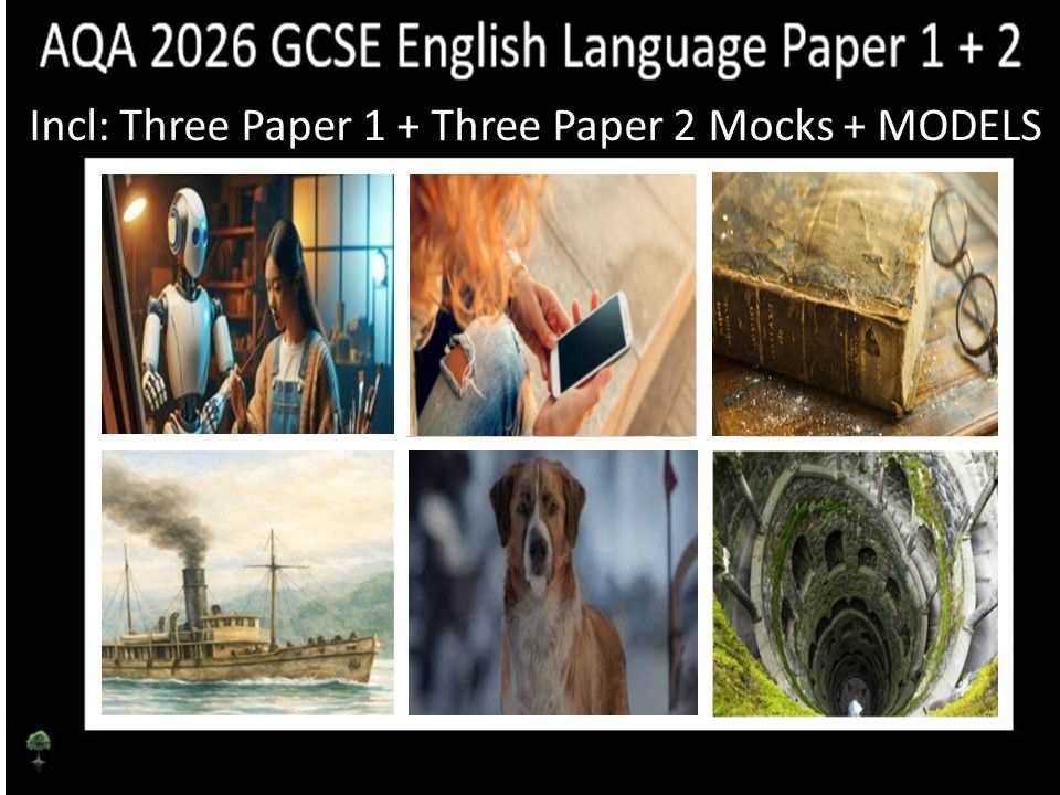 Six AQA 2026 GCSE English Language Paper 1 & 2 Mocks | Models