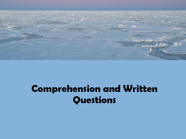 Thunder Ice Comprehension Quizzes