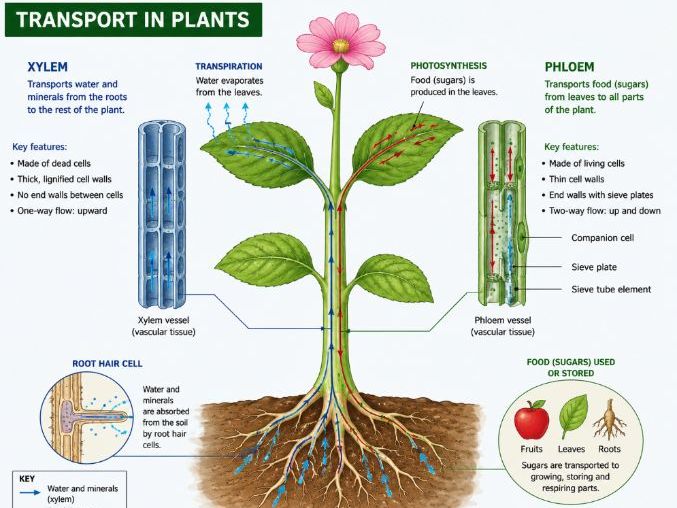 Transport in plants
