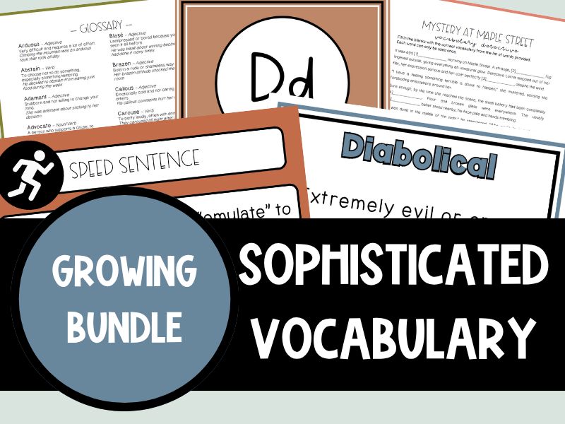 Sophisticated Vocabulary Bundle | Seaside Serenade