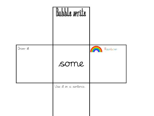 Year 1 Common Exception Words