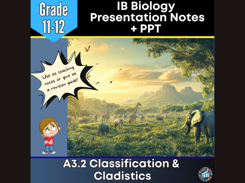 IB DP Biology A3.2 Classification Teaching Notes & PowerPoint 2026