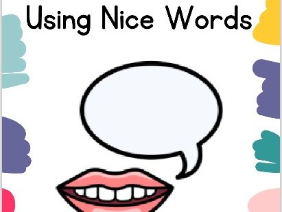 Using Nice Words Social Story - Early Years, Nursery & SEND