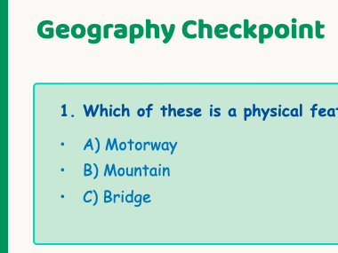 Geography unit - Human / Physical features using satellites