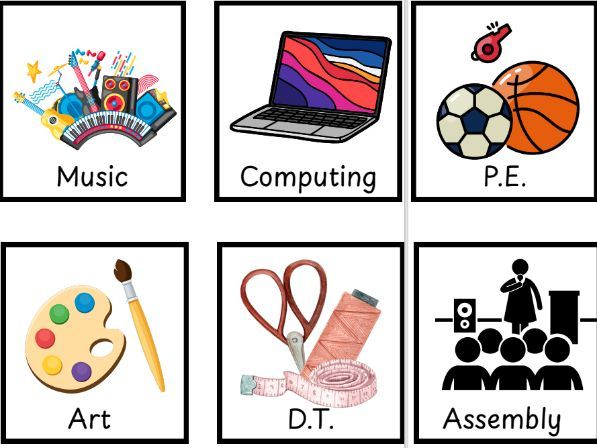 Primary School Visual timetable