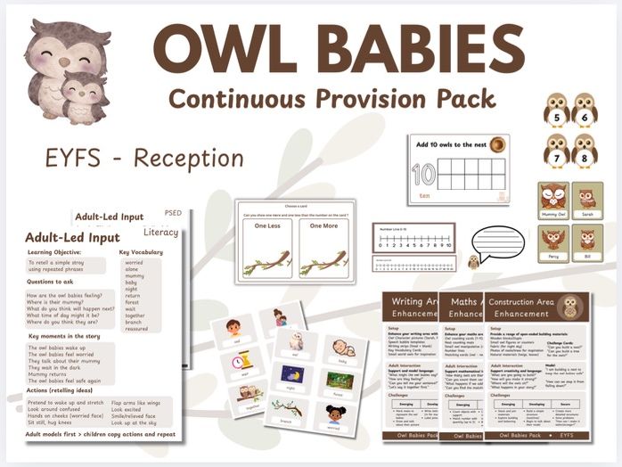 Owl Babies  - EYFS Reception Planning, Provision & SEND Pack
