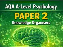 AQA A-Level Psychology Paper 2 Knowledge Organisers (7182) | Full Revision Pack