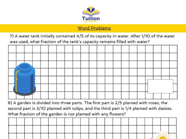 14. 11+ Maths - Add & Subtract Fractions (different denominators).