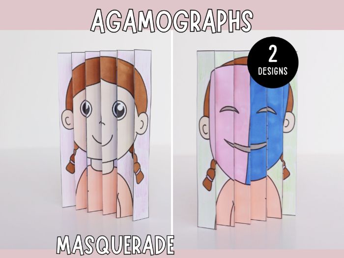 Magical Agamographs - Printable Masquerade Craft for Kids
