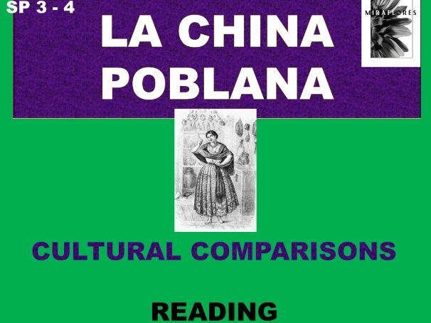Cultural comparisons: La China Poblana and a woman from your country