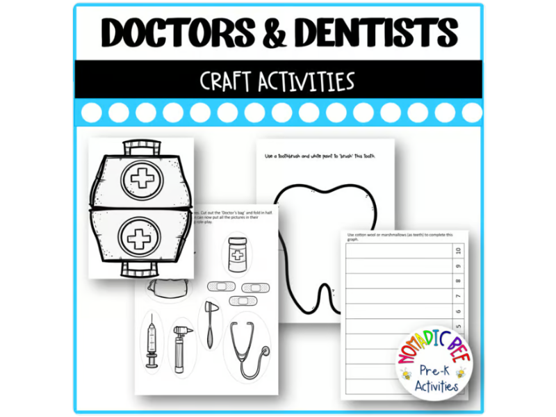 'Doctors and Dentists' craft activities