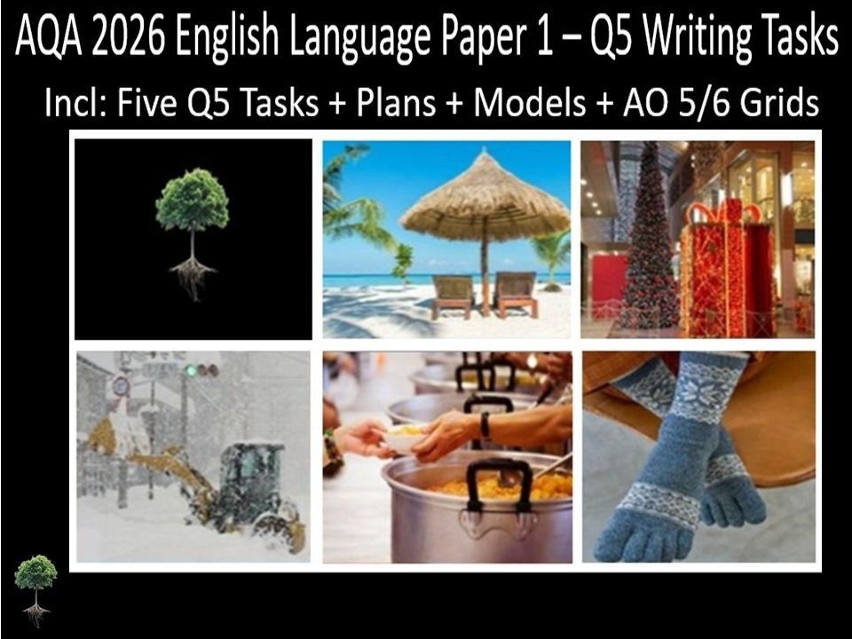 Five Question 5 - AQA 2026 GCSE English Language Paper 1 | Plans, AO Grids, Models