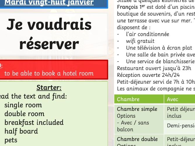 Reserver - Hotel