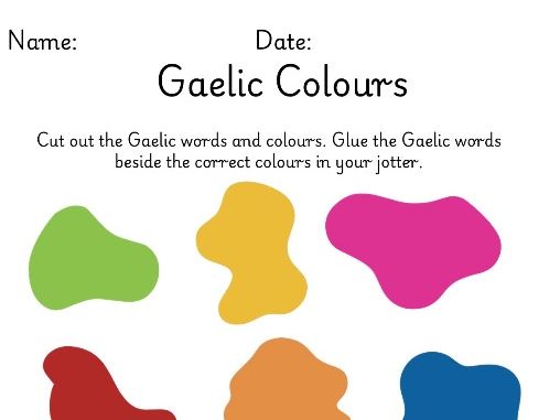 Scottish Gaelic Colours