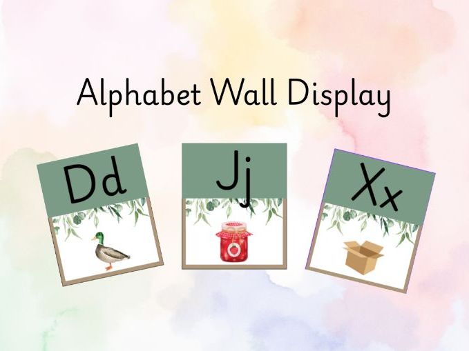 Alphabet Wall Display
