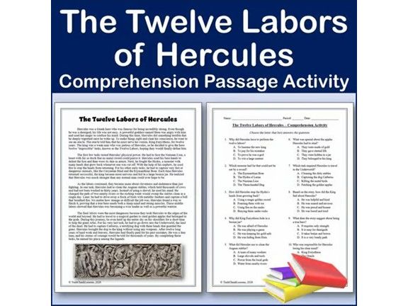 The Labors of Hercules - Folklore Reading Comp Passage & Activity | Editable