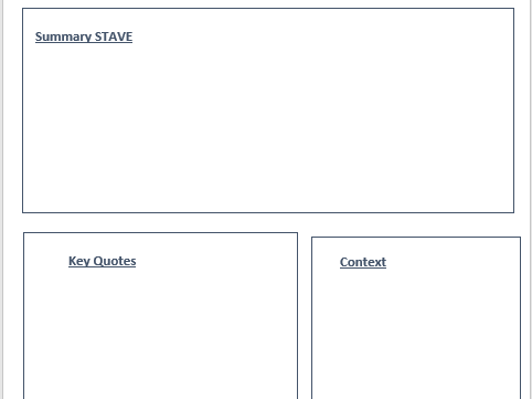 Grade 9 A Christmas Carol stave summaries template