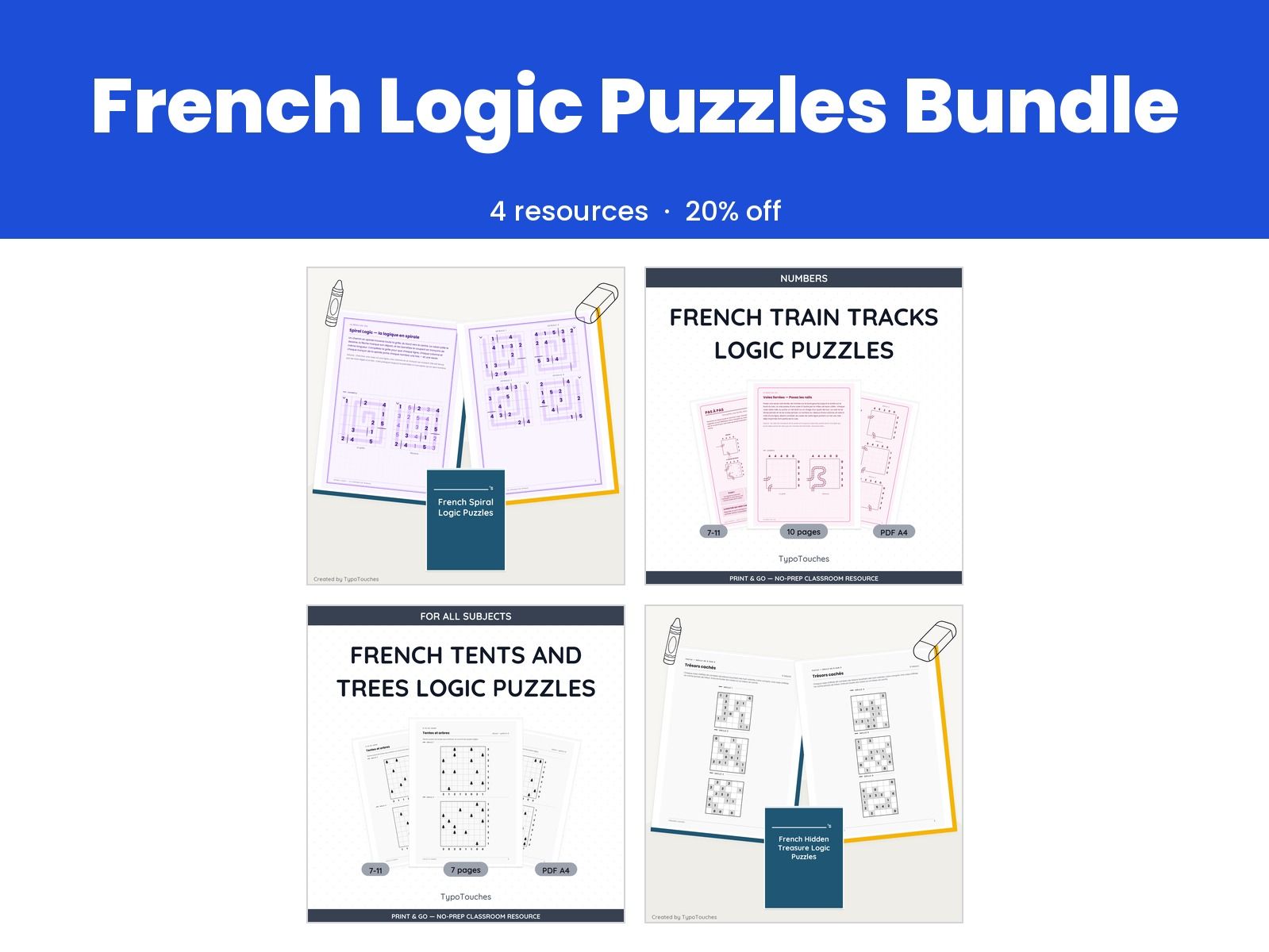 French Logic Puzzles Bundle