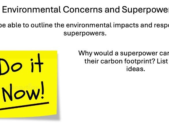 L14 Environmental Concerns - Edexcel IA2 Geo SuperPowers