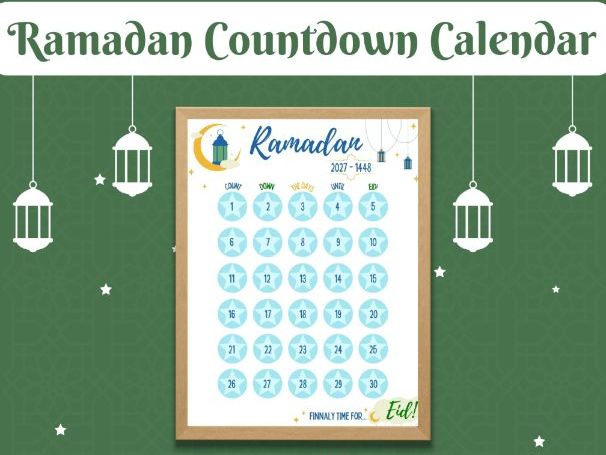 Ramadan Calendar 2027  | Ramadan Craft for Kids