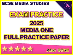 AQA GCSE Media One 2025 Newspapers Practice Exam (Adverts, Film & Radio) Responses & Mark Scheme