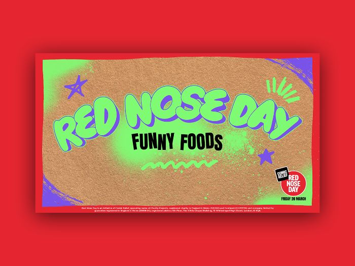 Red Nose Day Funny Foods Challenge