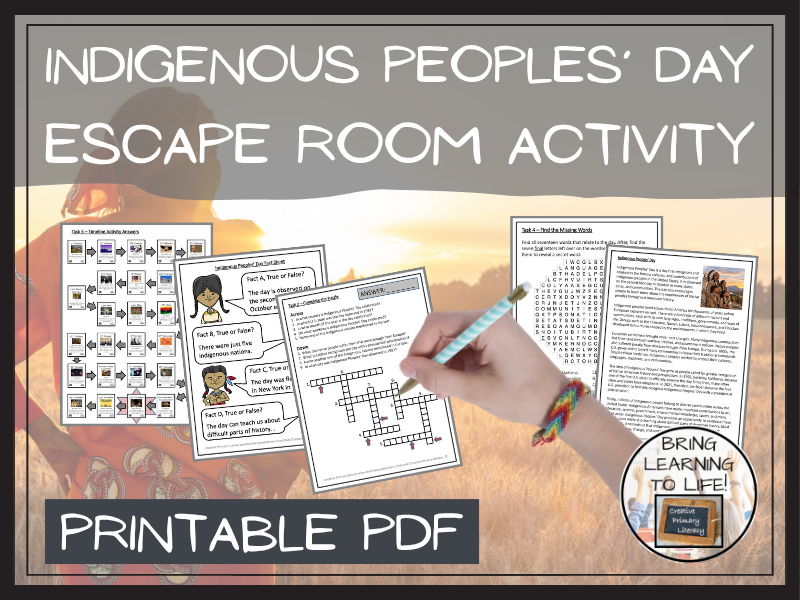 Indigenous Peoples’ Day Escape Room Activity