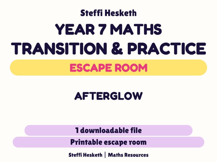 Afterglow: Half-Term group Maths Escape Room – Year 7